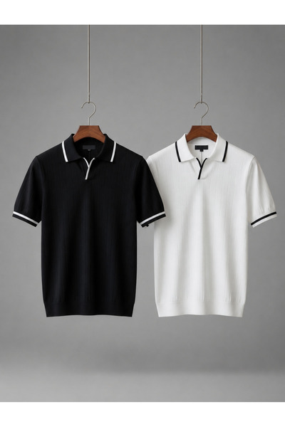 zs zaos fashion Set avantajos de 2 tricouri de vară pentru bărbați, tricouri ...