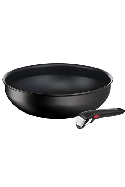 TEFAL Set de 2 piese Ingenio Resist L3979302, tigaie wok de 26 cm, mâner deta...