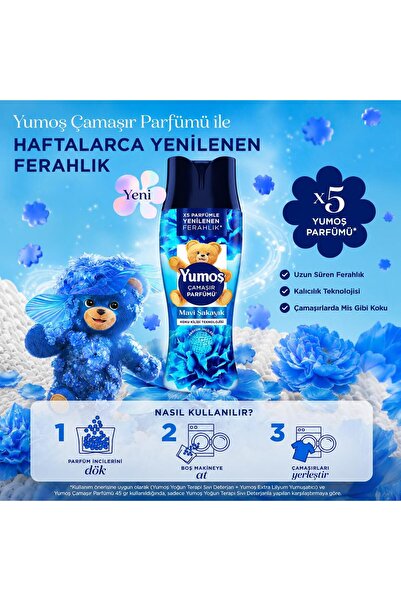 YUMOŞ LUXURY Çamaşır Parfümü Çamaşır Yumuşatıcısı Mavi Şakayık 200g 1 Adet
