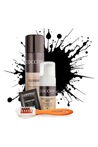 Coccine Kit de curatare si restaurare a culorii incaltamintei, Coccine, 4 in ...
