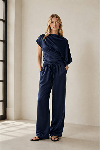 Patreon Yarasa Kol Modal Tshi̇rt Pants Stylish Track Suit Set