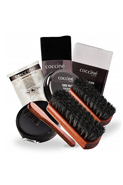 Coccine Set de curatare si lustruire a incaltamintei, Coccine, 7 in 1, crema ...