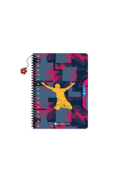 KESKİN COLOR Sharp 16.5 X 22.5 Lined Cardboard Cover Football Notebook with C...