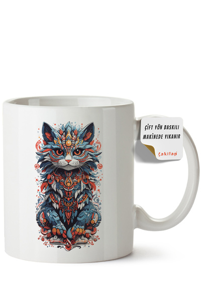 ET ERTAPASSAGE original creative designs Cat Design Printed Porcelain Mug (Do...