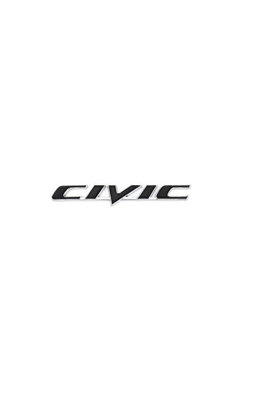 AKSOY Honda Civic Uyumlu Yedek Parça Bagaj ve Çamurluk Logosu Siyah