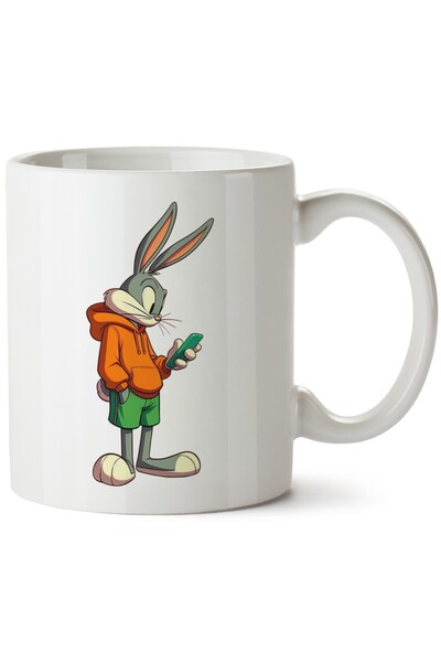 ET ERTAPASSAGE original creative designs Bugs Bunny Printed Porcelain Mug, Ma...