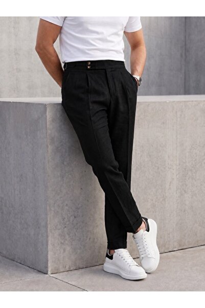 BASEL.CO Savior of Summer Stylish Linen Old Money Trousers