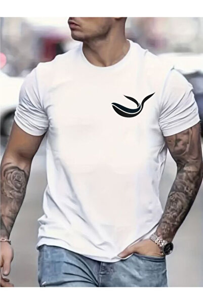 COZYWEAR Men's White Printed T-Shirt