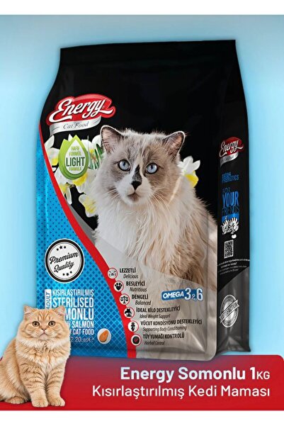 Energy Somonlu Kısırlaştırılmış Kedi Maması - 1 kg