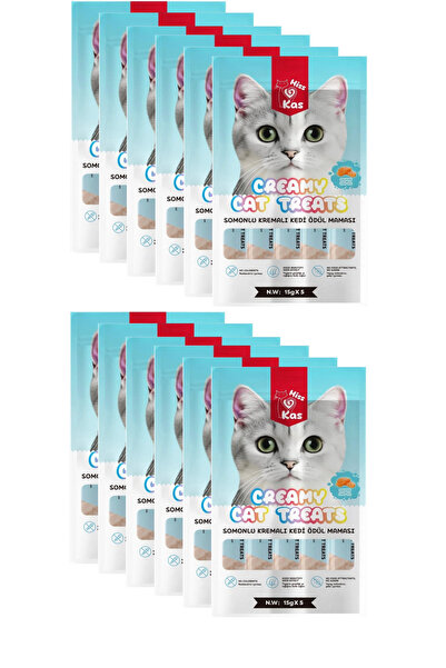 Miss Kas Somonlu Kremalı Kedi Ödül Maması 15g x 60 Adet