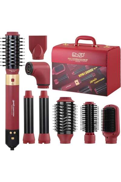 Enzo Professional إنزو EN-6223-1-8-في-1 جهاز تصفيف الشعر بالهواء الساخن