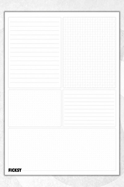 Ficksy Timeless Multi-Purpose Daily Weekly Monthly Planner - A4 Size To Do - ...
