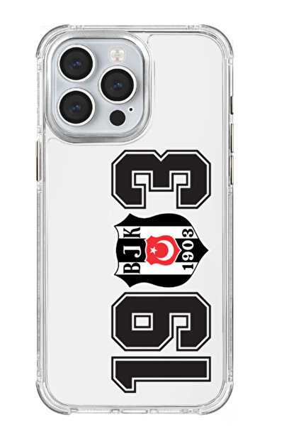 Beşiktaş x Dekomus Lisanslı Iphone 15 Pro 1903 Şeffaf Telefon Kılıfı "Dekomus...
