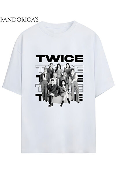 Grafftee Clothing BLACKPINK Tasarım Serisi "TWICE" Yazılı Baskılı Unisex Rela...