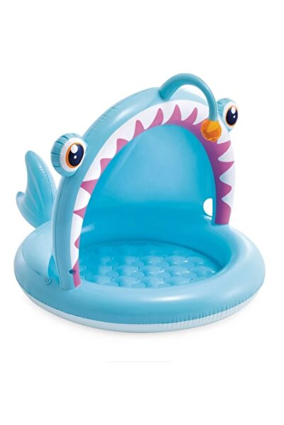 Intex Piscină acoperită albastră cu model cu pești pentru copii 127 x 102 x 8...