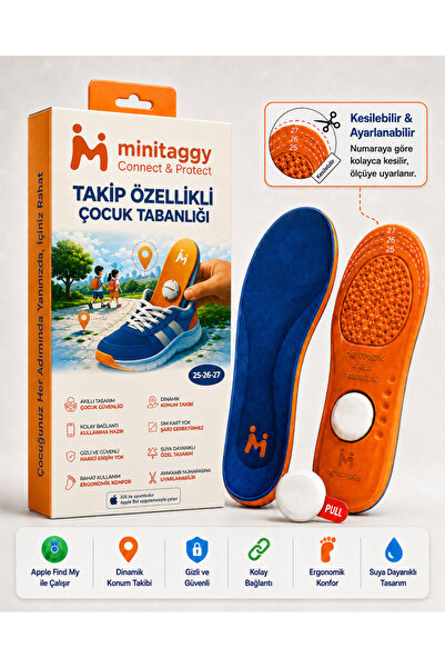 Konum Takip Cihazlı Akıllı Ortopedik Kesilebilir Çocuk Ayakkabısı Tabanlığı