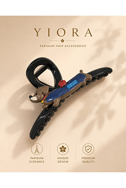 yiora Imported Premium Series Luxury Acetate Dog Figured Clasp Buckle Large 1...