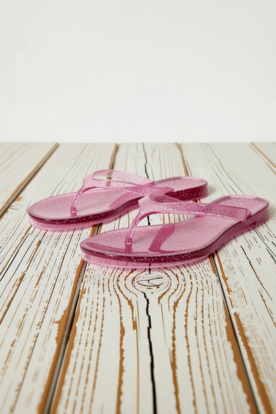 BENERLY Flip-flops Jelly pentru femei Toc plat Talpă din poliuretan Căptușeal...