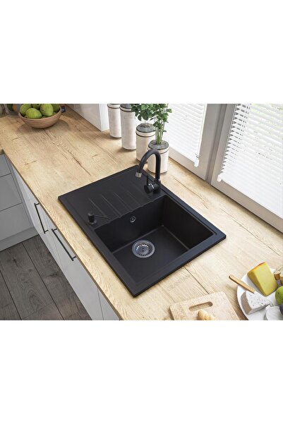 Granitan Pachet chiuveta Calypso + Baterie Nexo, Granitan, granit, 680x490x19...