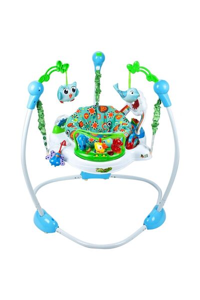MalPlay Jumper interactiv pentru copii Blue, cu sunete, lumini si scaun rotat...