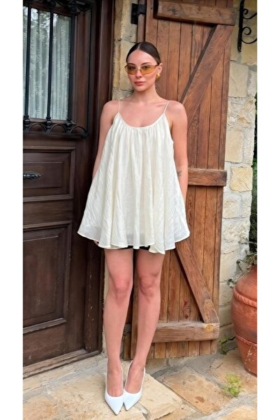 My Blog Bluza sa tankim bretenima u boji off-white - 5090