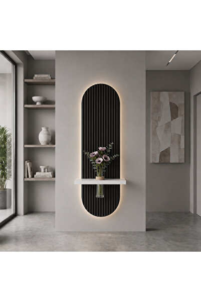 TAKIFİX Modern Ledli Duvar Rafı | Dekoratif Panel | Gizli Aydınlatmalı | Özel...
