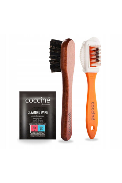 Coccine Set de perii pentru ingrijirea incaltamintei, Coccine, 3 in 1, Multic...