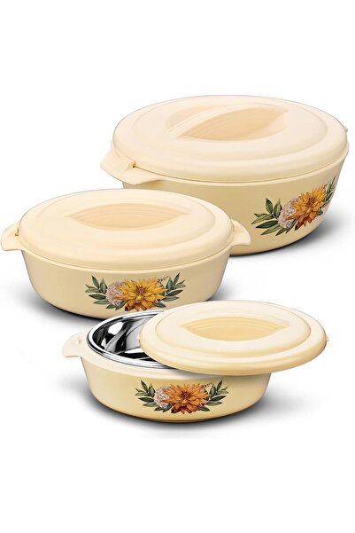 Blackstone Hotpot 3 Piece Set 2.5L 3.5L 5L Insulated Food Warmer Casserole wi...