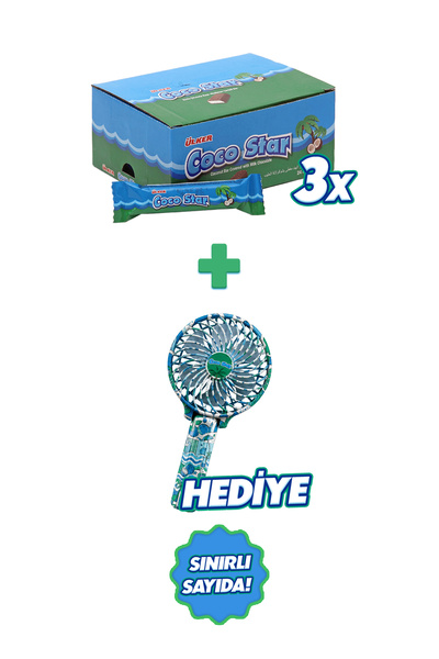 Ülker COCO STAR - El Pervanesi Hediyeli - 25 gram - 3 Paket - 72 Adet