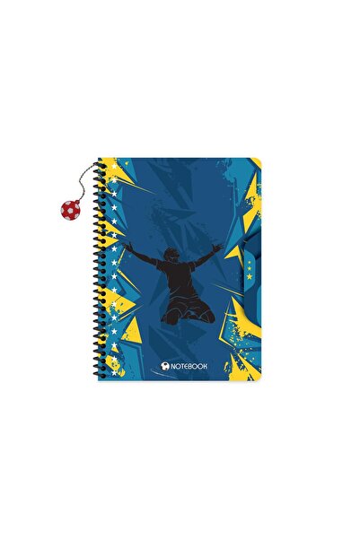 KESKİN COLOR Keskin 16.5 X 22.5 Checkered Cardboard Cover Football Notebook w...
