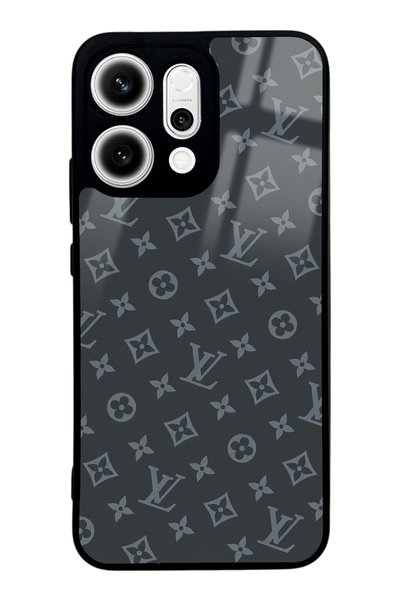 Spoyi Oppo Reno 14 Gray Lv Design Glossy Phone Case