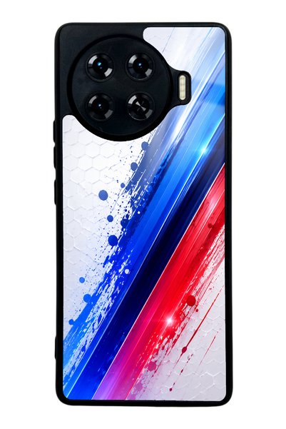 Spoyi Tecno Spark 20 Pro Plus Blue M2 Design Glossy Phone Case
