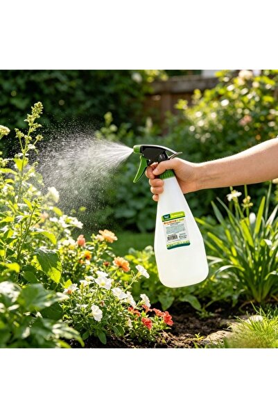KMT Pulverizator Manual de Grădină 1000ml, Recipient Plastic Alb Translucid, ...