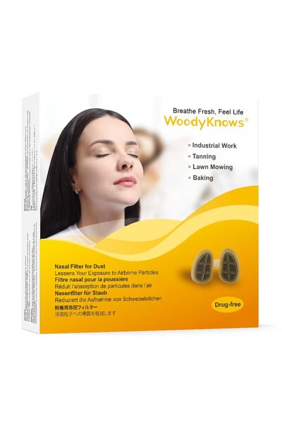 WoodyKnows Противопрахови назални филтри, Дискретна защита на дихателните път...