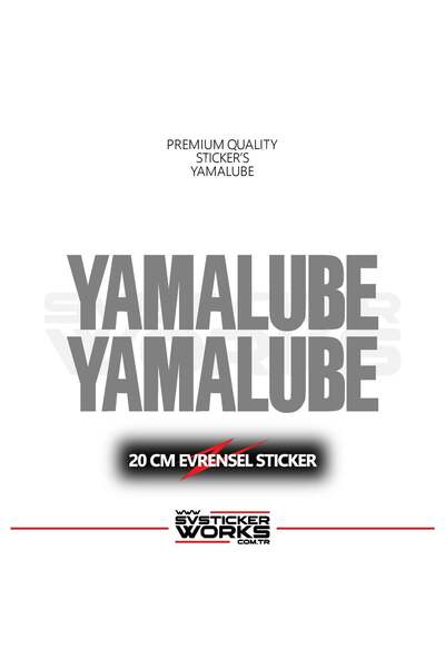 ARONA Yamalube Sticker Universal Compatible with All Surfaces 20 cm 2 Pcs