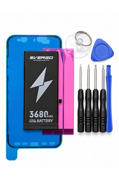 evergo İPHONE 11 UYUMLU 3680mAh GÜÇLENDİRİLMİŞ BATARYA