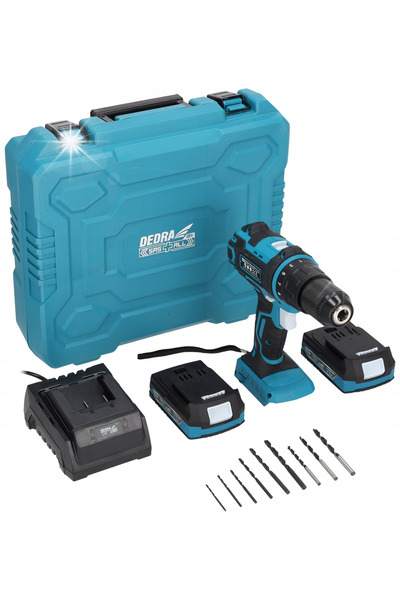 Dedra-Polonia Mașină de găurit și înșurubat cu acumulator 18V 2*2.0AH SASALL ...