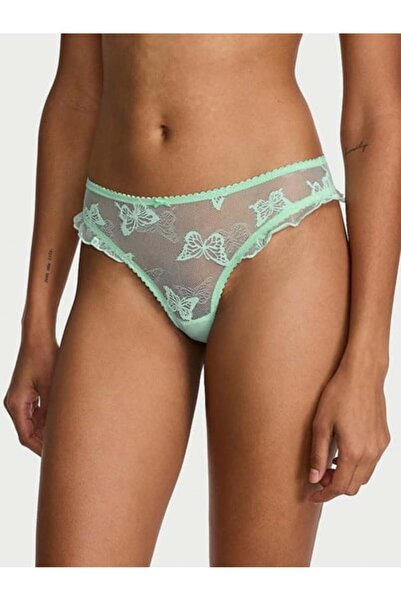 Victoria's Secret Kelebek İşlemeli Fırfırlı Tanga
