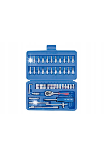 King Tony Set de șuruburi imbus 1/4 cu accesorii 46CZ. ST2346MR01