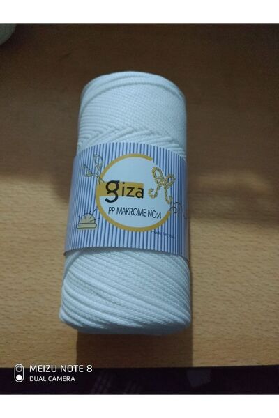 GİZA Makrume Bag Cord 1 Piece White Color: 001 (200 Gr)