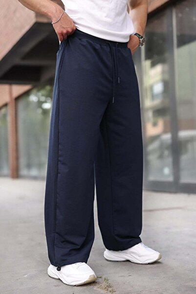 Madmext Navy Blue Stoperli Balloon Fit Men's Sweatpants E6594