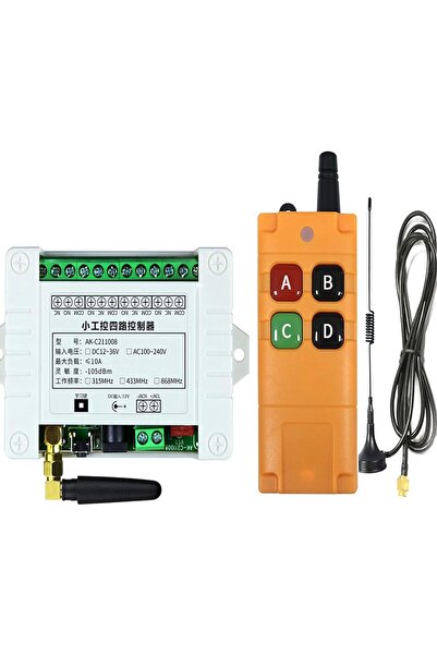 mucize 433 MHz Evrensel Kablosuz Uzaktan Kumanda AC110V 220V 4CH Röle Radyo K...