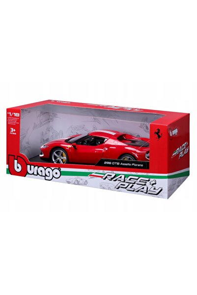 Bburago Junior Ferrari 296 GTB Assetto Fiorano 1:18 Bburago 18-16017 Mașină R...