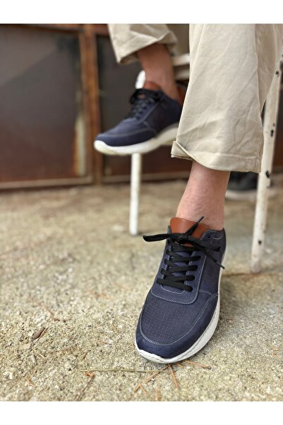 Trextone Handmade Genuine Leather Men's Casual Sneaker Shoes