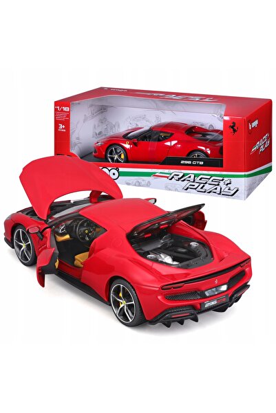 Bburago Junior Ferrari 296 GTB 1:18 Bburago 18-16018 Mașină roșie italiană