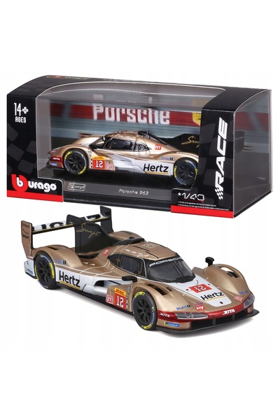 Bburago Junior Porsche 963 # 12 Hertz Team JOTA FIA WEC 24h Le Mans 1:43 BBUR...