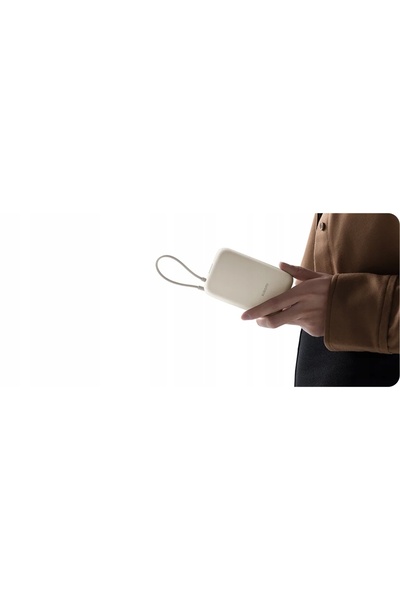 Xiaomi Power Bank 10000mAh cu cablu USB-C încorporat, albastru gheață