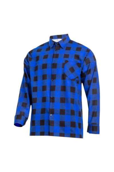 Lahti Pro Camasa Flanel Cu Carouri / Albastru - L/h-176