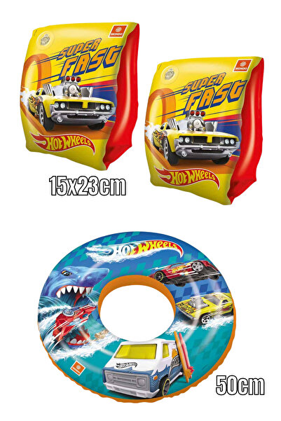 YILDIRIM OYUNCAK 2-Piece Hot Whels Simit and Armlet Set – Children's Pool and...