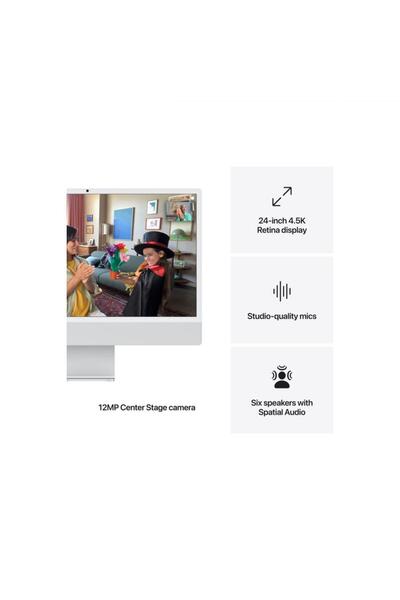 Apple Sistem Desktop PC iMac 24" cu procesor M4, 8 nuclee CPU and 8 nuclee GP...
